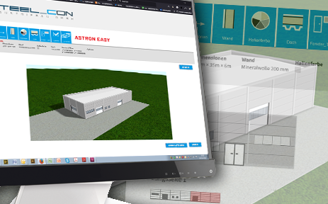 Der STEEL_CON_Hallenkonfigurator ist online